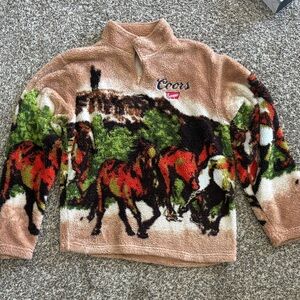 Coors Women's Tan Fleece Sweater